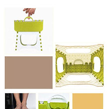 AWJ03 - Sgabello pieghevole per bagno, sgabello da bagno, colore: Verde