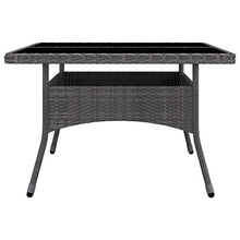 SKM Set Mobili da Pranzo da Giardino 9 pz Polyrattan Acacia Grigio (77.48kg)