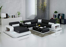 JVmoebel G8006 - Divano angolare in pelle, design moderno