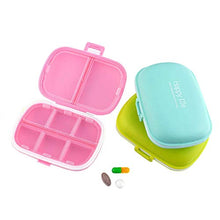 BGSFF Portapillole da Viaggio Portapillole da Viaggio Portatile da Esterno 8 Slot Sigillo Portapillole Contenitore per medicinali Piccolo Organizer Contenitore per Pillole Scatola per Fa