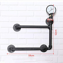 MoDi Wine Rack Retro Style Industriale Tubo di Acqua A Parete Vino Rack