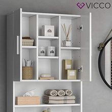 Vicco Armadio per lavatrice Luis Armadio per il bagno bianco, 190 x 64 cm