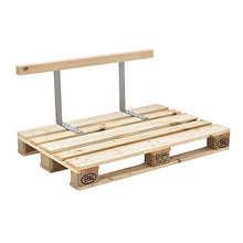 [en.casa] Divano Paletta Euro-sofá - a 2 posti con Cuscino - [Turchese] Set Completo incl. Schienale