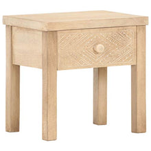 Tidyard 2 pz Comodino Moderno in Legno Massello di Mango,Comodino Camera da Letto Classico,Comodino con Cassetto,Comodino Cameretta,Tavolino da Salotto Comodino Porta Oggetti 40x30x43 cm