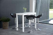 AC Design Furniture 25441 Sgabello da Bar Set di 2 Thilde, finta pelle Nero