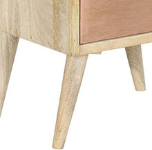 Comodino Letto gabinetto Comodino 40x35x50 Cm Solido Mango Legno Hyococ