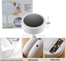 Specchio Home LED con luci Pieghevole Dual Lated Side Magnity Vanity