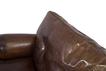 Divano loungessa, Pembury, 3 posti, in pelle, stile vintage, divano da club - Arredi Casa