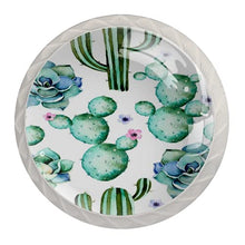 Maniglie per cassetti Manopole per cassetti Manopole rotonde Confezione da 4 per armadietto, cassetti, cassettiere, cassettiere ecc. Modello senza cuciture del fiore della pianta