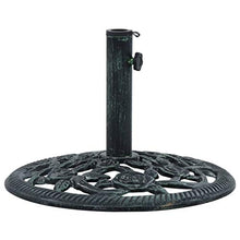 Tidyard Base Ombrellone Verde 9 kg 40 cm in Ghisa, 40 x 32 cm