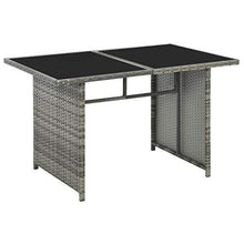 Festnight Set Divani da Giardino in Polyrattan, Set di Mobili da Giardino, Set Divano Esterno con Cuscini Grigio 10 pz - Arredi Casa