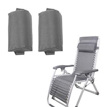 2PCS Universal Outdoor Folding Lounge Sedia Cuscino Headrest Collo Sorda Cuscino Testa per Backyard Picnics Beach Garden Gray