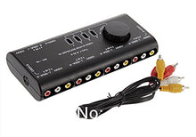 SaySure - 1Set 4 in 1 AV Audio Video Signal Switcher Splitter Selector