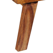 SHENGFENG - Comodino Sheesham, Marrone, 60 x 35 x 76 cm