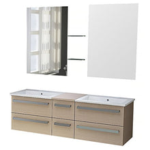 Modello speciale per il bagno, modello Zurich II, legno di Oak chiaro