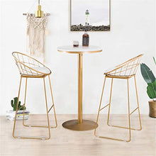 Csq - Sgabello da bagno con schienale, altezza a bancone sgabello in ferro battuto, per cucina, bistrot e pub (dimensioni: 75 cm, colore: A)