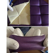Sgabello Regolabile con rotelle per Lavoro Cucina Salone, ergonomico Sgabello Girevole,Viola