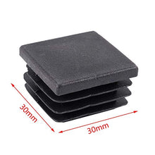 Tamkyo Plastic Inserti per Tubi Quadrati Inserti di Chiusura 30mm X 30mm 30 Pezzi Neri