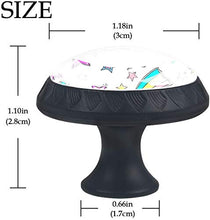 Stelle Pomelli per Porta Set di 4 Pomelli per Mobili Manopole per Cassetti Cucina Armadio Vetro