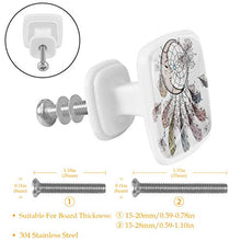 Acchiappasogni e piume 4 PCS Pomelli per Porta, Pomolo per Mobile, Pomelli per Mobili con Viti, Maniglia per Armadietto, Pomelli per Porta, Pomelli per Cassetti per Porta, Armadio, Cassetto e Credenza