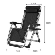 MJ-Brand Sedie Zero Gravity Patio Esterna del Prato Inglese reclinabili per Heavy People Garden Beach Deck Sdraio Supporto 200kg