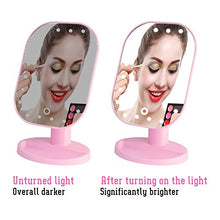 regolabile Hollywood Specchio per Trucco, 20 LED 10X Ingrandimento specchio cosmetico Touch Screen Specchio per trucco con ricarica USB