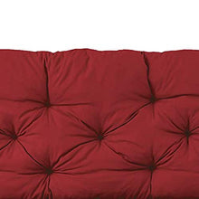 Meerweh, Bank Hanko Cuscino con schienale, Rosso, 100 x 98 x 8 cm