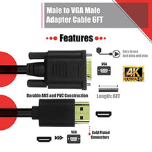 ASFD Compatibile con Hdmi con Cavo Vga Audio e Video 1,8 m Drive Gratuito Sistema Completo Nero