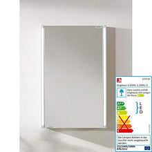 FACKELMANN Armadio, Armadietto con Specchio a LED, Colore Bianco, Argento, Breite 42,5 cm