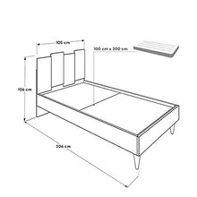 Bed TREESOR 920, 105 x 206 x 106 cm