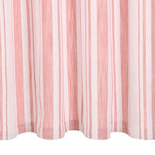vidaXL 2X Tende con Anelli Classici Eleganti Moderne Tendaggi per la Casa Rivestimento Finestre Privacy in Metallo Cotone 140x175cm Rosa a Strisce