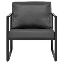 casa.pro] 2 x Poltrona da Giardino - 70 x 60 x 60 cm - Mobile da Giardino in Un Set di 2 - Grigio/Nero