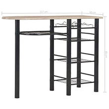 Set Tavolo da Bar 3 Pezzi con 2 sgabelli da Bar Tavolo da Bar per Colazione e sgabelli Set per Cucina Soggiorno Sala per Feste Industriale in Legno e Acciaio Greybarbar