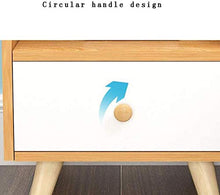 Comodino Comodino Camera da Letto Comodino con cassetti Comodini Armadietti (Colore: Legno)-Bianca Perfect
