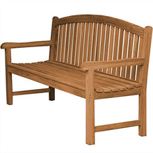 Panca da giardino Bari Teak in legno massiccio, larghezza 180 cm