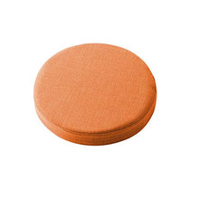 Waigg Kii - Cuscino rotondo imbottito per sedia, 5/8 cm, morbido, per giardino, casa, cucina, interni ed esterni (arancione, 40 x 40 x 5 cm)
