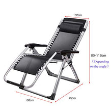 XIAOLY Poltroncina per Il Tempo Libero/Sedia Pieghevole Portatile, Versatile per Giardino, Coperta, Campeggio, Indoor, Ufficio,Black