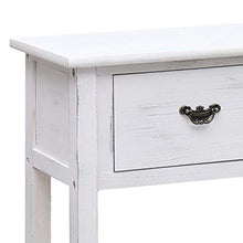 SKM Credenza Bianco Anticato 115x30x76 cm in Legno