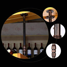 NSYNSY Portabottiglie a soffitto Portabottiglie a Parete Portabottiglie | Portabottiglie e Bicchiere | Arredamento per la casa e la Cucina | Rack di stoccaggio | Espositore per Decorazioni da Bar |
