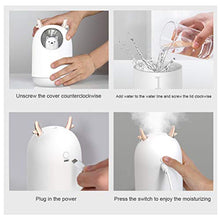Delaspe - Umidificatore a nebbia fredda, 300 ml, con 7 luci a LED che si spegne automaticamente, utilizzato in camera da letto, casa, ufficio