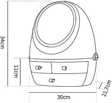 ZouYongKang Organizzatore di Trucco, Cabinet per Tenere Il Trucco Prodotti di Bellezza Accessori per Capelli, con Specchio per Il Trucco a LED, Adatto per controsoffitti per Il Bagno e cassettiere da