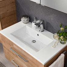 Facchellmann - Set di mobili da bagno B.Perfect, 4 pezzi, con mobiletto sottolavello, lavabo in ceramica, 80 cm e armadietto a LED