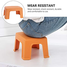 WINOMO Sgabello per Bambini Sedia in Plastica per Camera da Letto Bagno Cucina Soggiorno (Arancione)