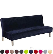 WINS Copridivano Senza braccioli Elasticizzato 3 posti copridivano per Divano Letto Senza braccioli copripoltrona Letto Senza braccioli Pieghevole in Velluto