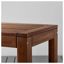 Tok Mark Traders ÄPPLARÖ Panca da esterno, marrone mordente 114 x 41 x 44 cm, resistente e facile da pulire, sedie da pranzo per esterni, mobili da giardino, prodotti per esterni, ecologici.