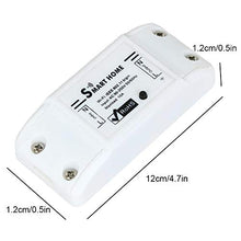 Delaspe DIY Wifi Smart Light Switch, telecomando senza fili, telecomando app, può essere utilizzato con Alexa Google Home bianco