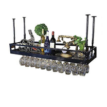 MoDi Retro Ferro Battuto Wine Glass Rack Upside Down Home Bar Bar Calice Rack Hanging Governo del Vino Decoration Gancio Ornamenti appesi Rack Rack Rack Wine Glass (Size : 80 * 35CM)
