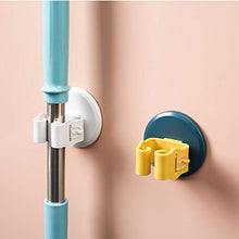 Meiyijia Portascope e Portaspazzole Muro Montato, Robusto Strumento Rack di Stoccaggio Salvaspazio per Cucina, Plastica ABS - 3 Pezzi - Blu