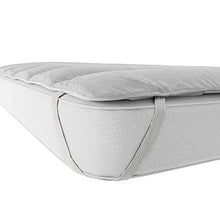 Topper imbottito e trapuntato sottoposto al trattamento Bamboo, Matrimoniale 160x195cm
