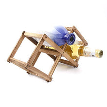 N-B 3/6/10 Bottiglie Houlder, Pieghevole in Legno Whisky Vino Rosso portabottiglie portabottiglie casa